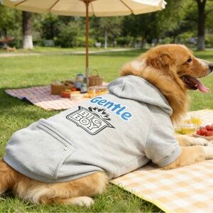 Light Gray Dog Hoodie